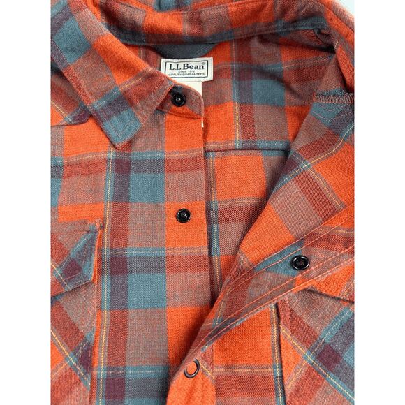 Men's L.L. Bean Button Down Polyester/Wool Blend Long-sleeved Shirt Red/Blue XL - Picture 7 of 11